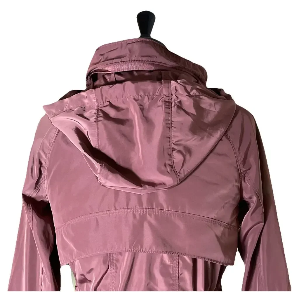 Athleta Drip Drop Jacket Size XXS Hearth Rose Coat Gym Rain Resistant Outdoor